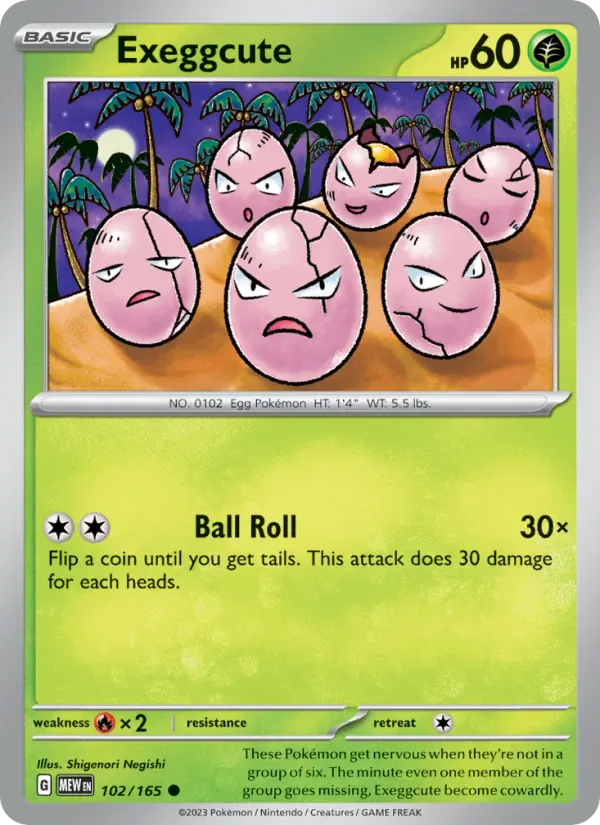 Exeggcute 102/165 from Pokemon 151