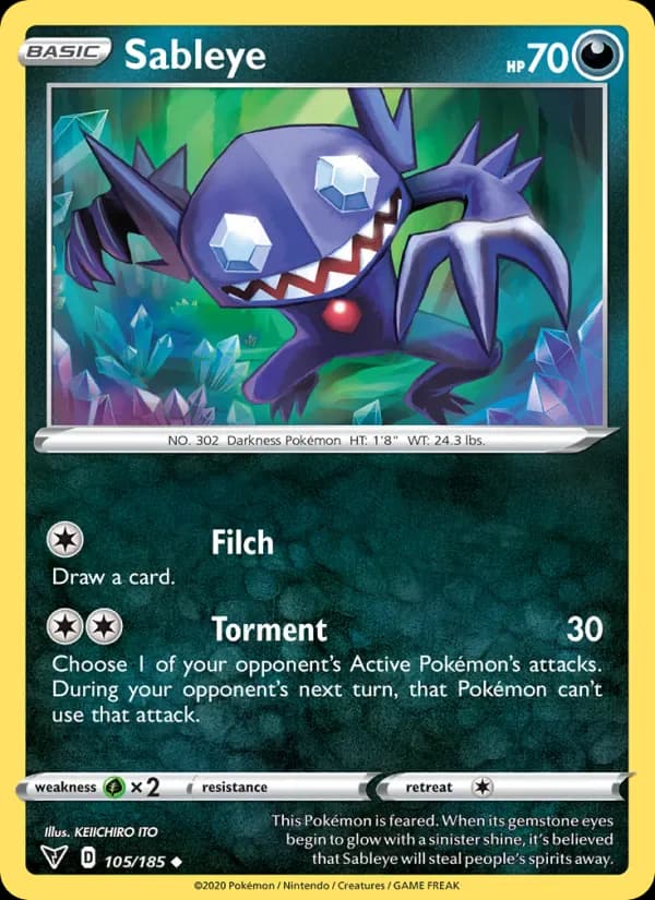 Sableye 105/185 from Vivid Voltage
