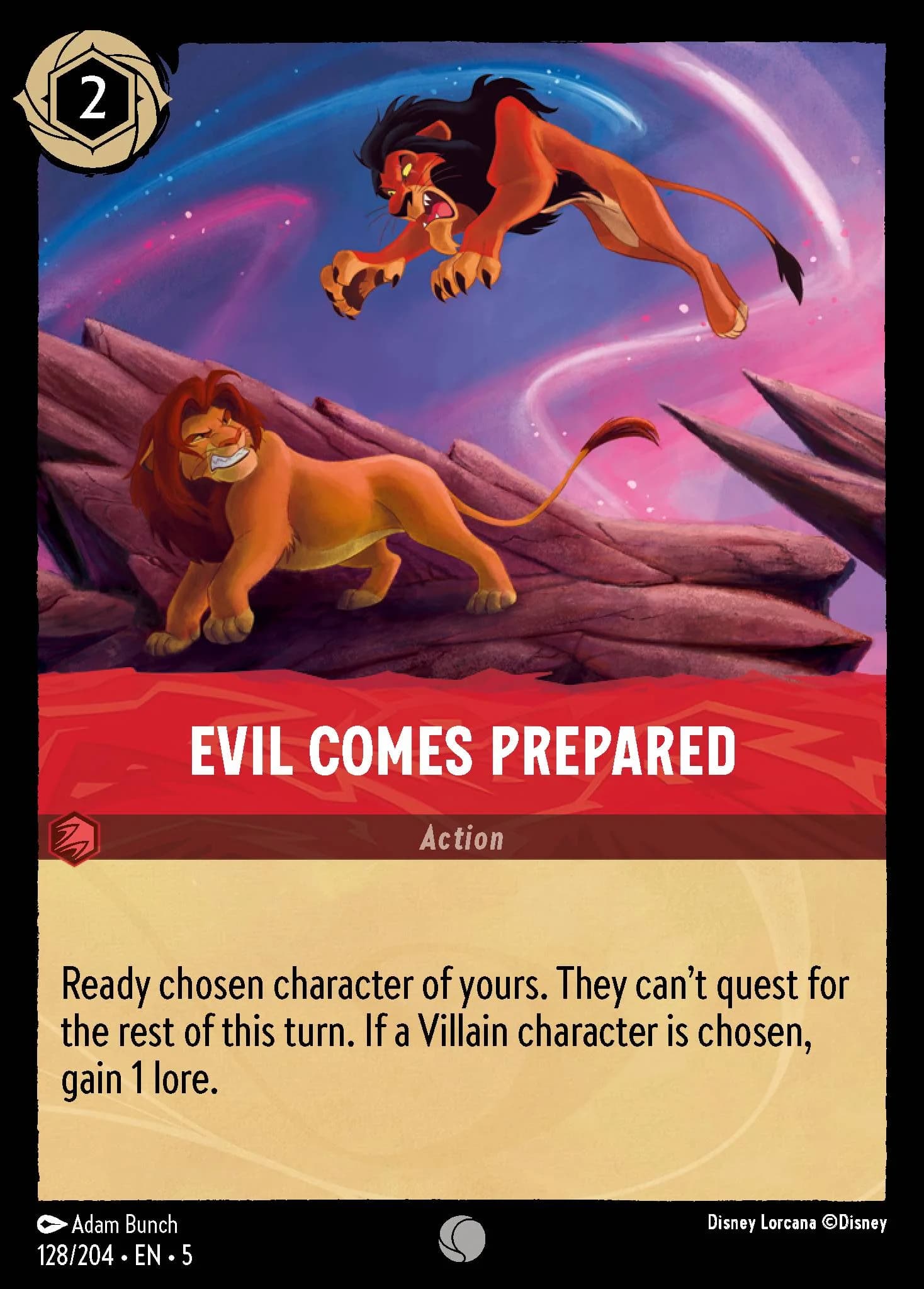 Evil Comes Prepared 128/204 from Shimmering Skies