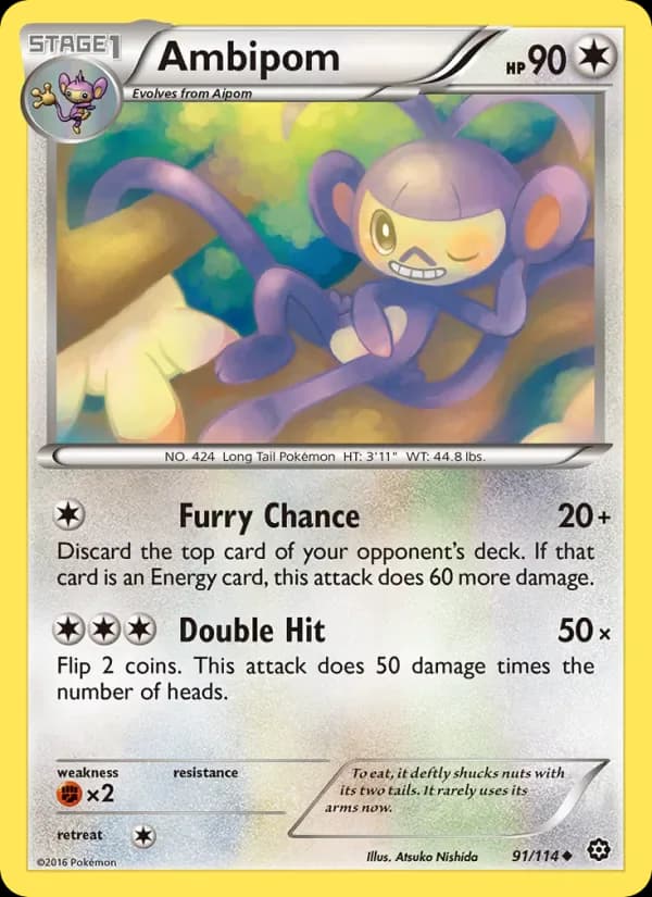 Ambipom 91/114 from Steam Siege