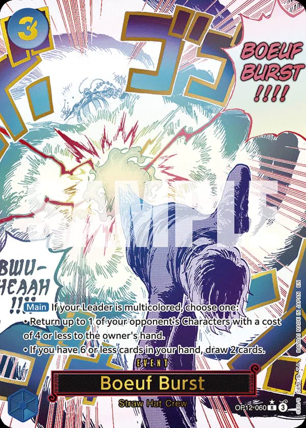 Boeuf Burst OP12-060 Official alternate printing 1