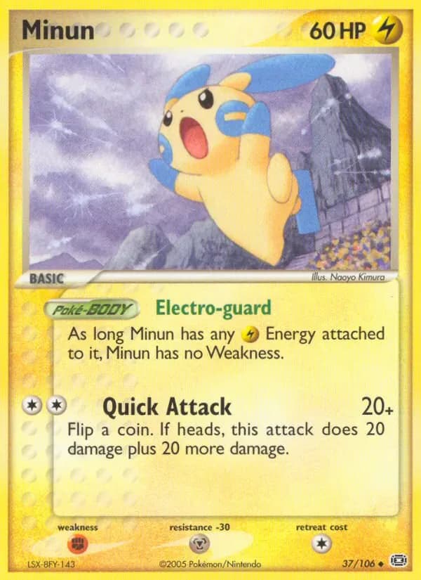 Minun 37/106 from EX Emerald