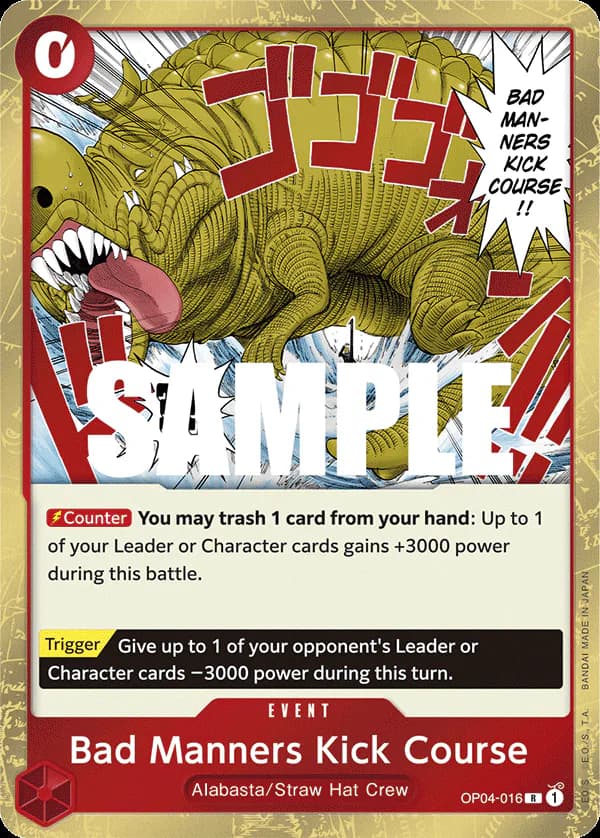Bad Manners Kick Course OP04-016 Standard printing