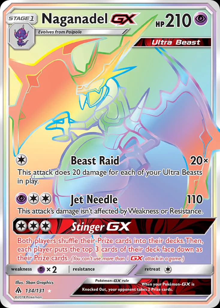 Naganadel GX 134/131 from Forbidden Light