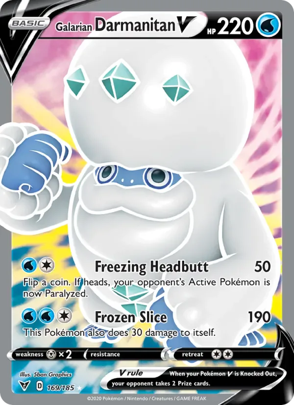 Galarian Darmanitan V 169/185 from Vivid Voltage