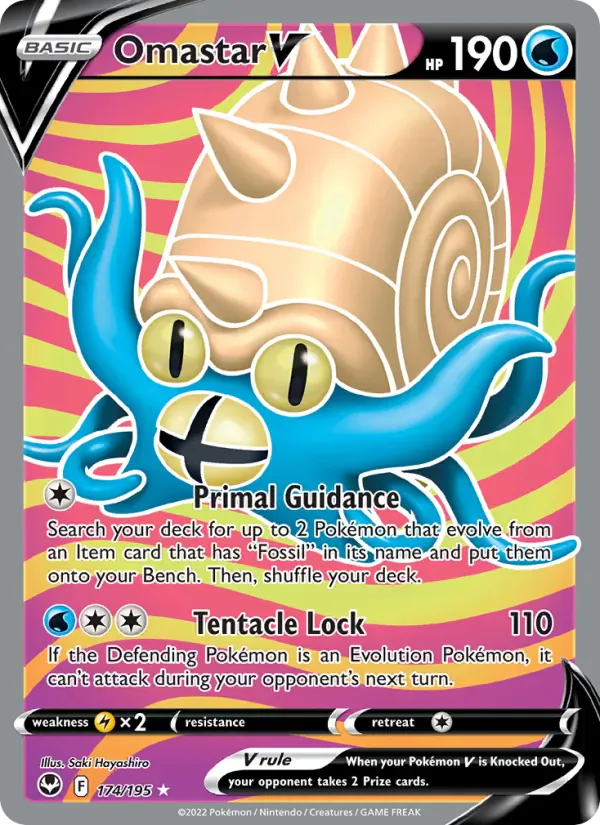 Omastar V 174/195 from Silver Tempest