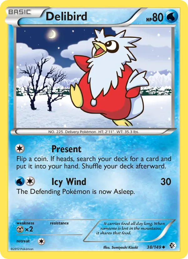 Delibird 38/149 from Boundaries Crossed