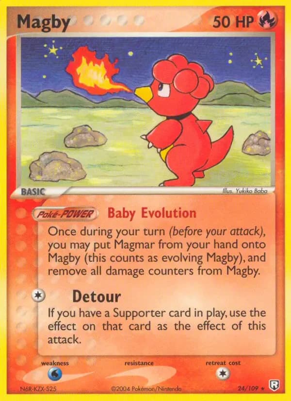Magby 24/109 from EX Team Rocket Returns