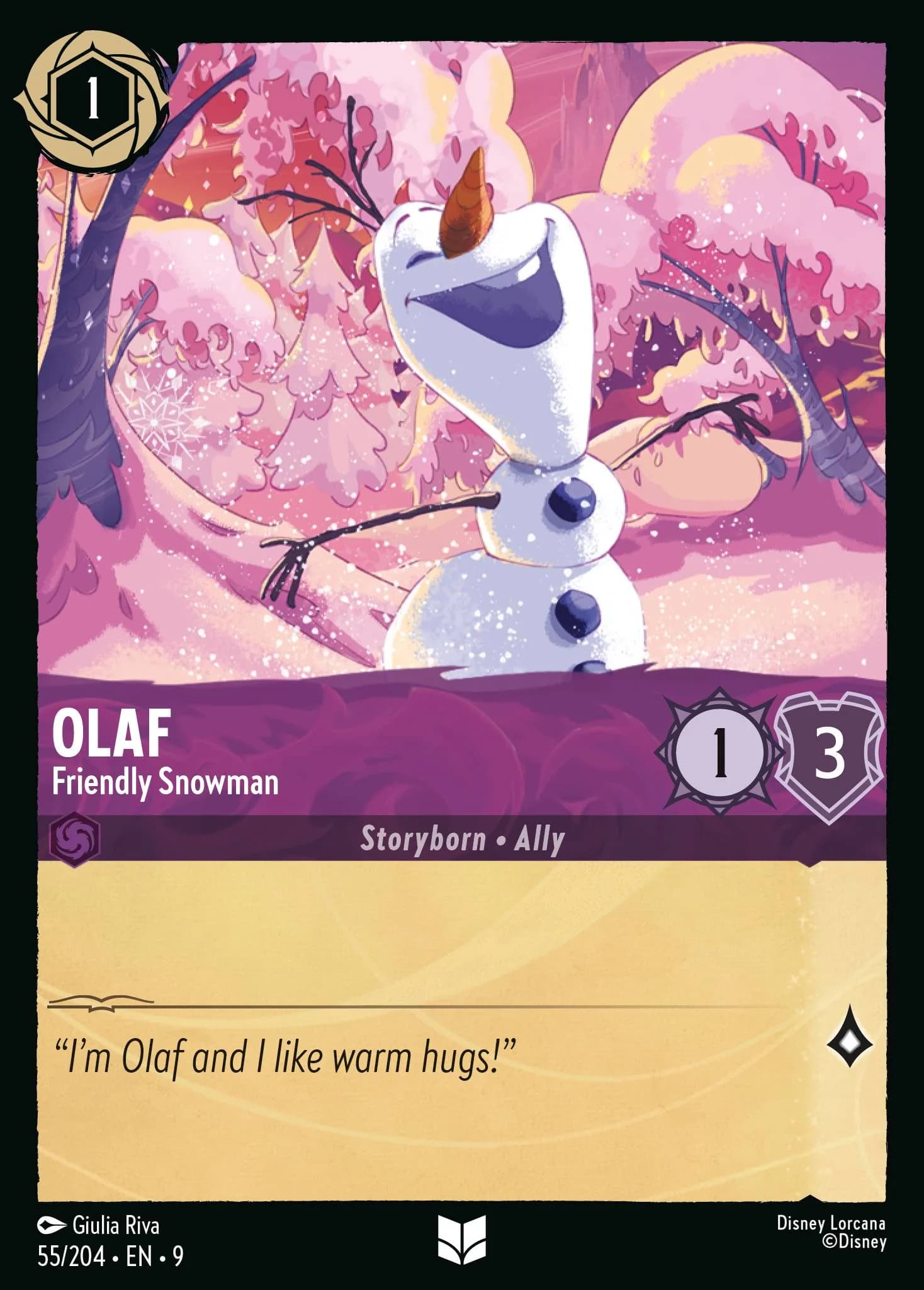 Olaf - Friendly Snowman 55/204 from Fabled