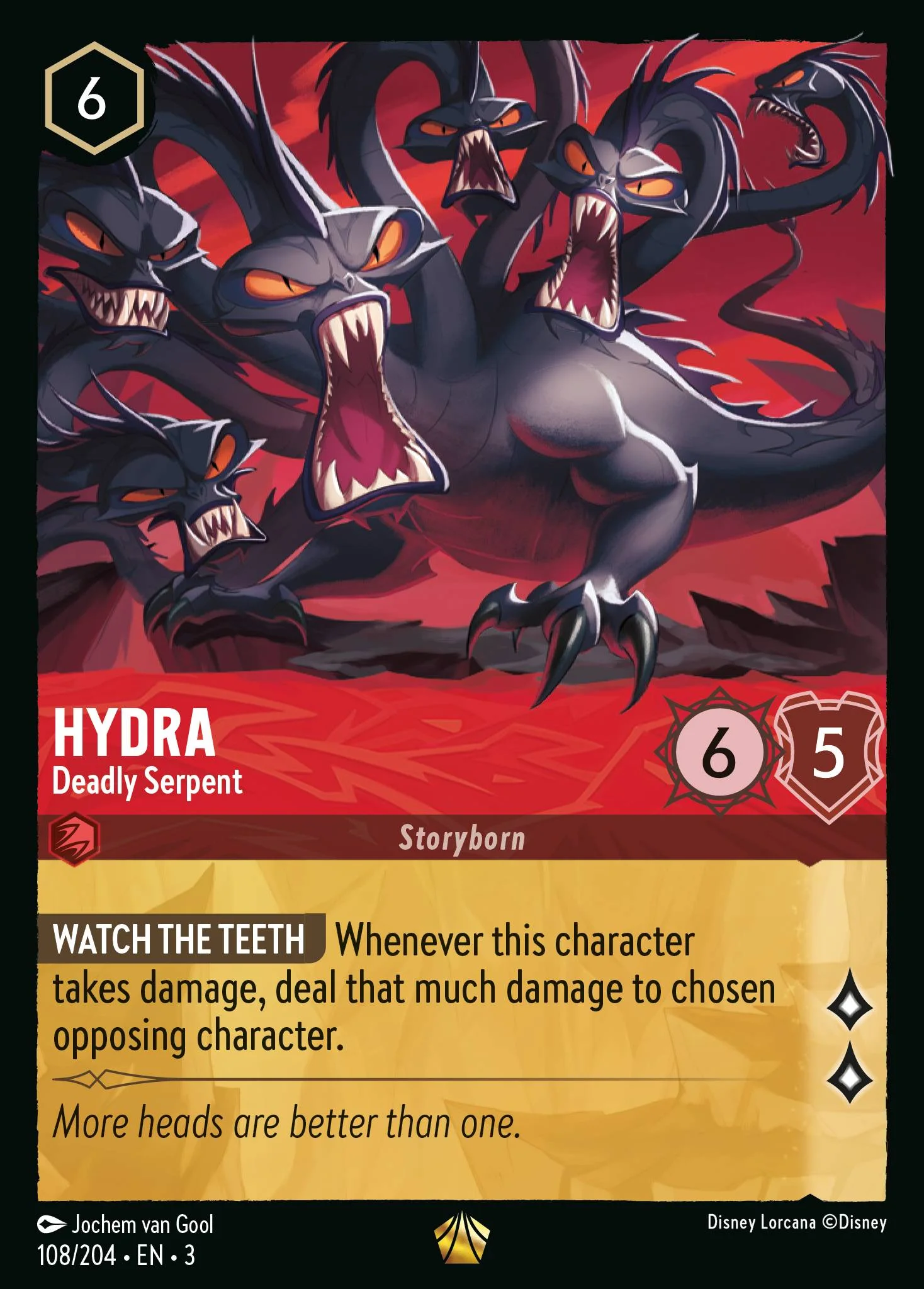 Hydra - Deadly Serpent 108/204 from Into the Inklands