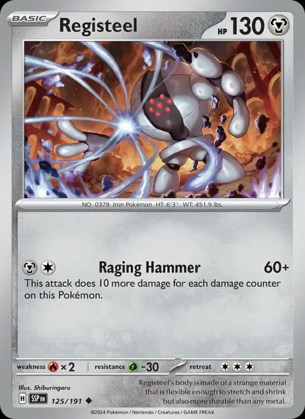 Registeel 125/191 from Surging Sparks