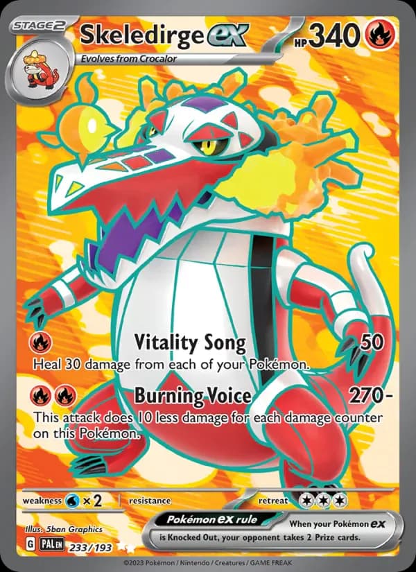 Skeledirge ex 233/193 from Paldea Evolved