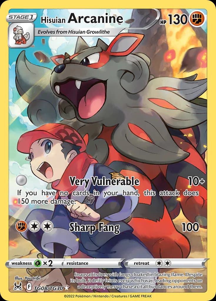 Hisuian Arcanine TG08/TG30 from Lost Origin