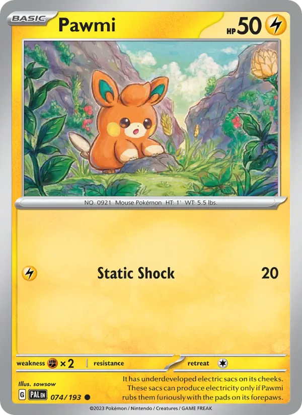 Pawmi 074/193 from Paldea Evolved
