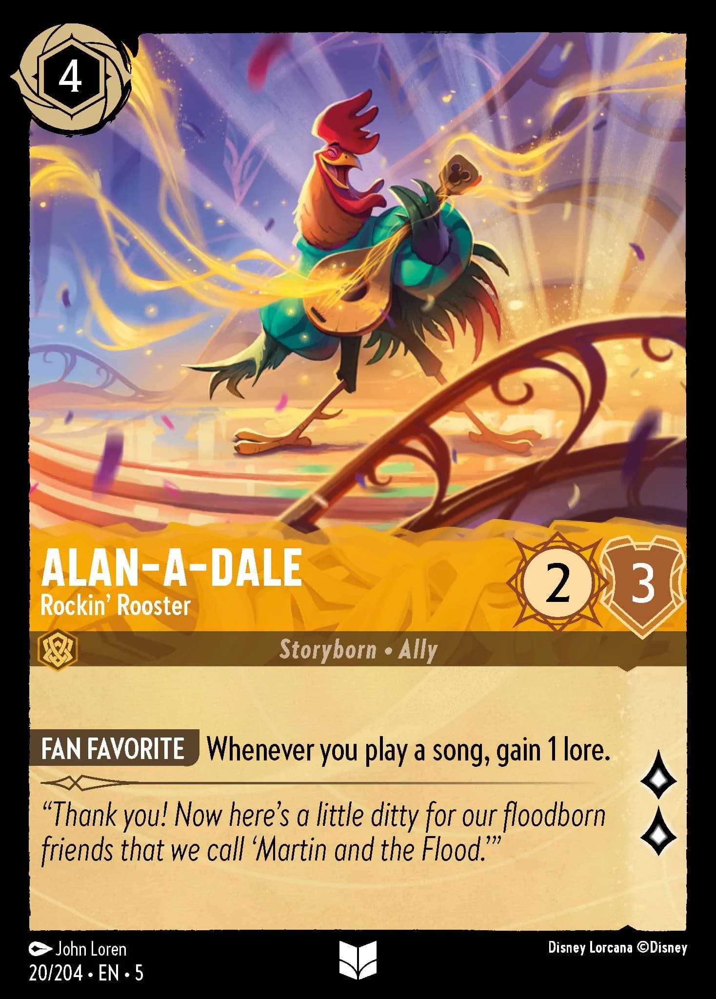 Alan-a-Dale - Rockin' Rooster 20/204 from Shimmering Skies