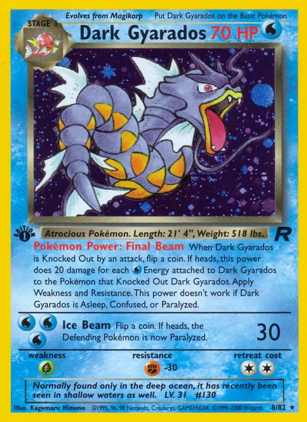 Dark Gyarados 8/82 from Team Rocket