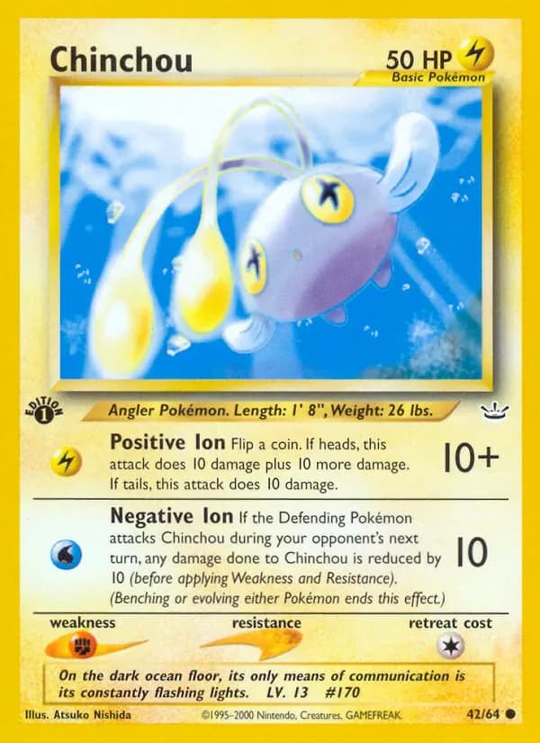 Chinchou 42/64 from Neo Revelation