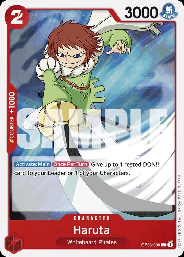 Haruta OP03-009 Official alternate printing r1