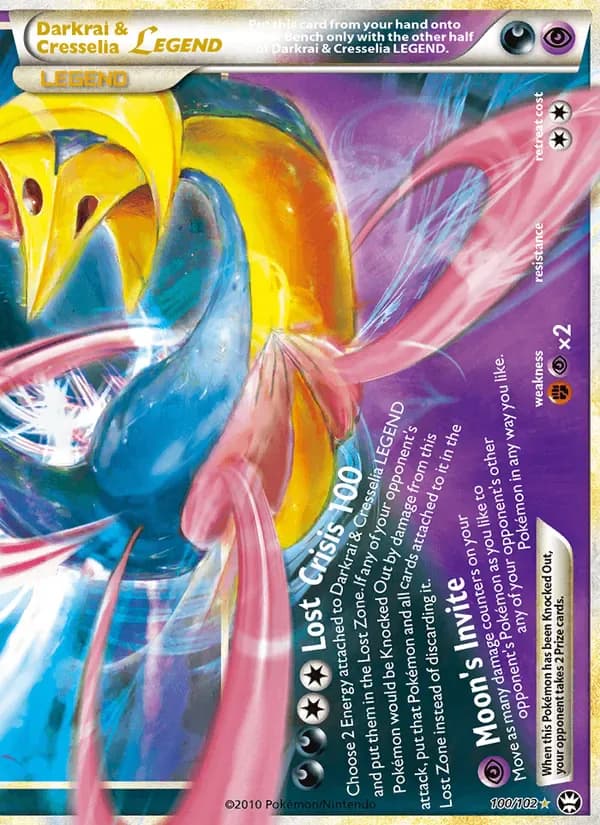 Darkrai & Cresselia LEGEND 100/102 from Triumphant