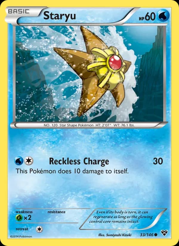 Staryu 33/146 from XY Base Set