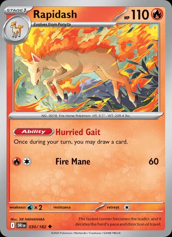 Rapidash 030/182 from Destined Rivals