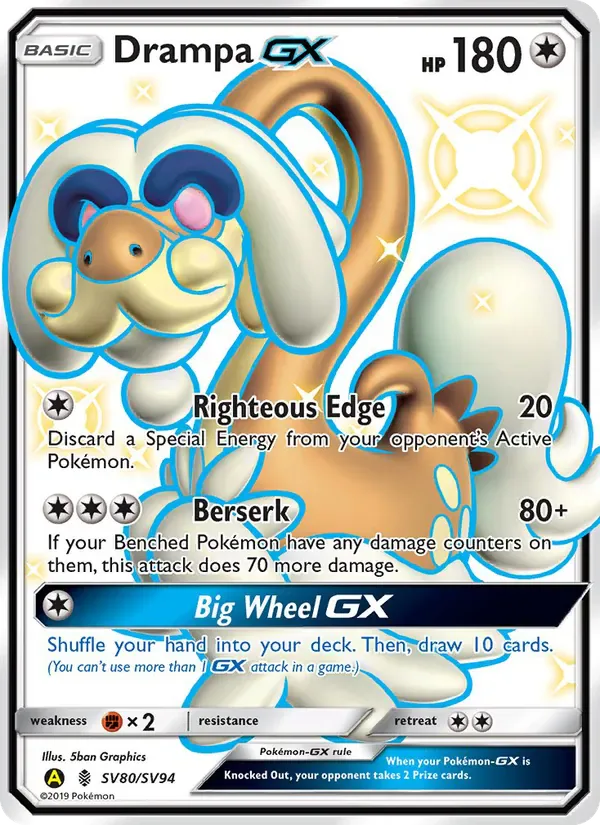 Drampa-GX SV80/SV94 from Hidden Fates