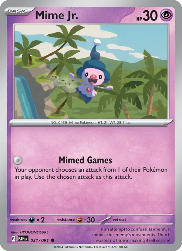 Mime Jr. 031/91 from Paldean Fates