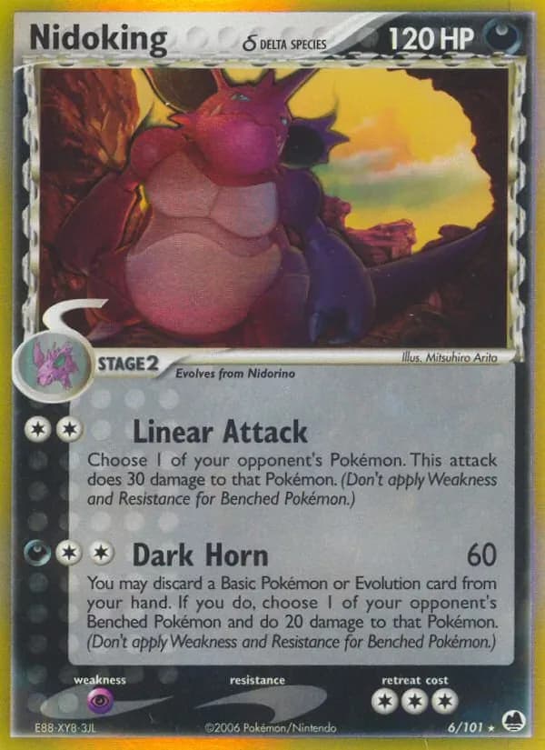 Nidoking δ 6/101 from EX Dragon Frontiers