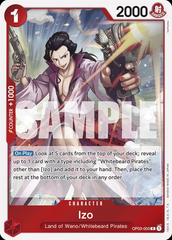 Izo OP03-003 Official alternate printing r2