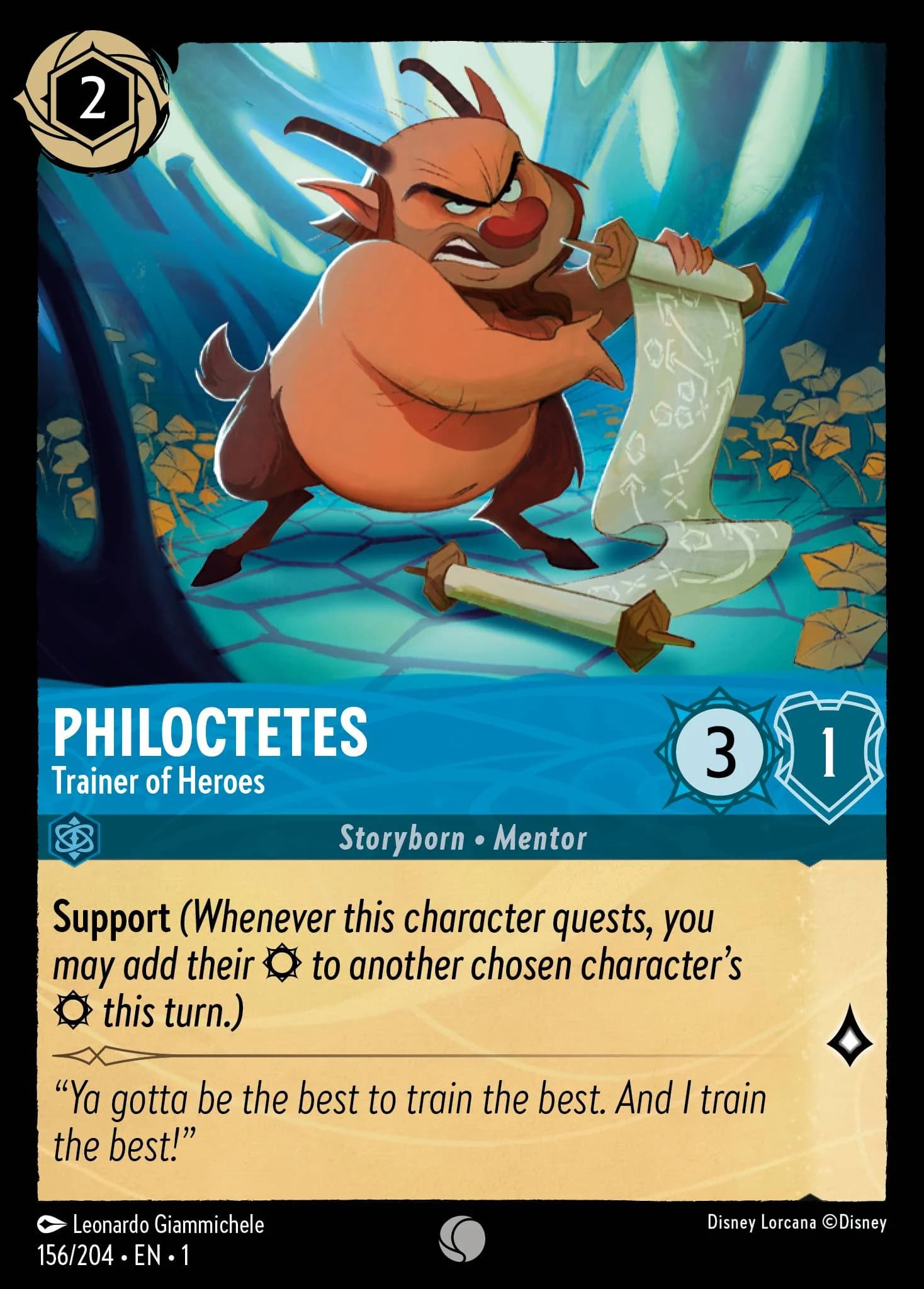 Philoctetes - Trainer of Heroes 156/204 from The First Chapter