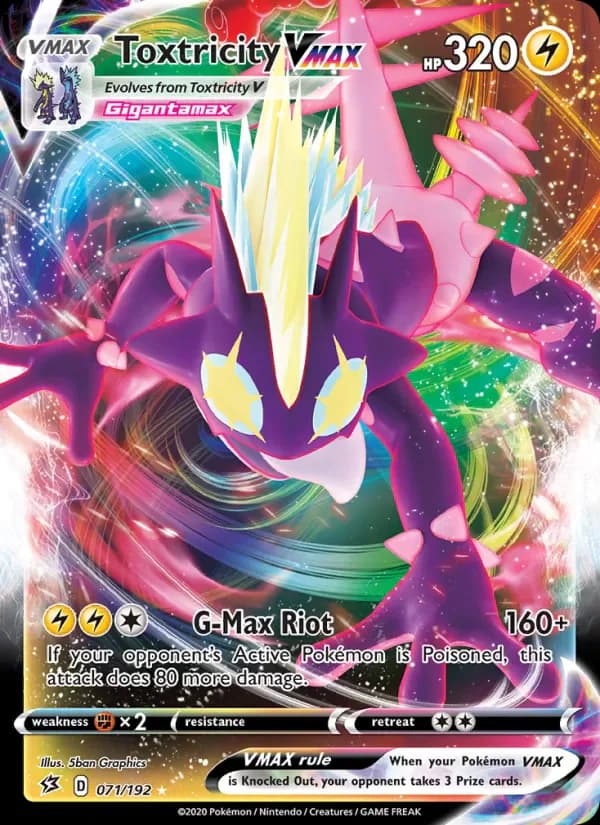 Toxtricity VMAX 71/192 from Rebel Clash