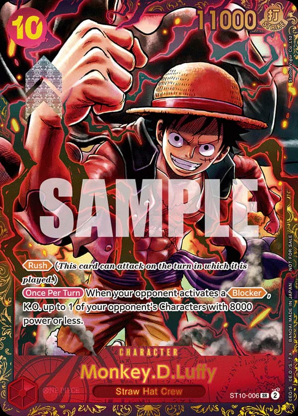 Monkey.D.Luffy ST10-006 Official alternate printing 1