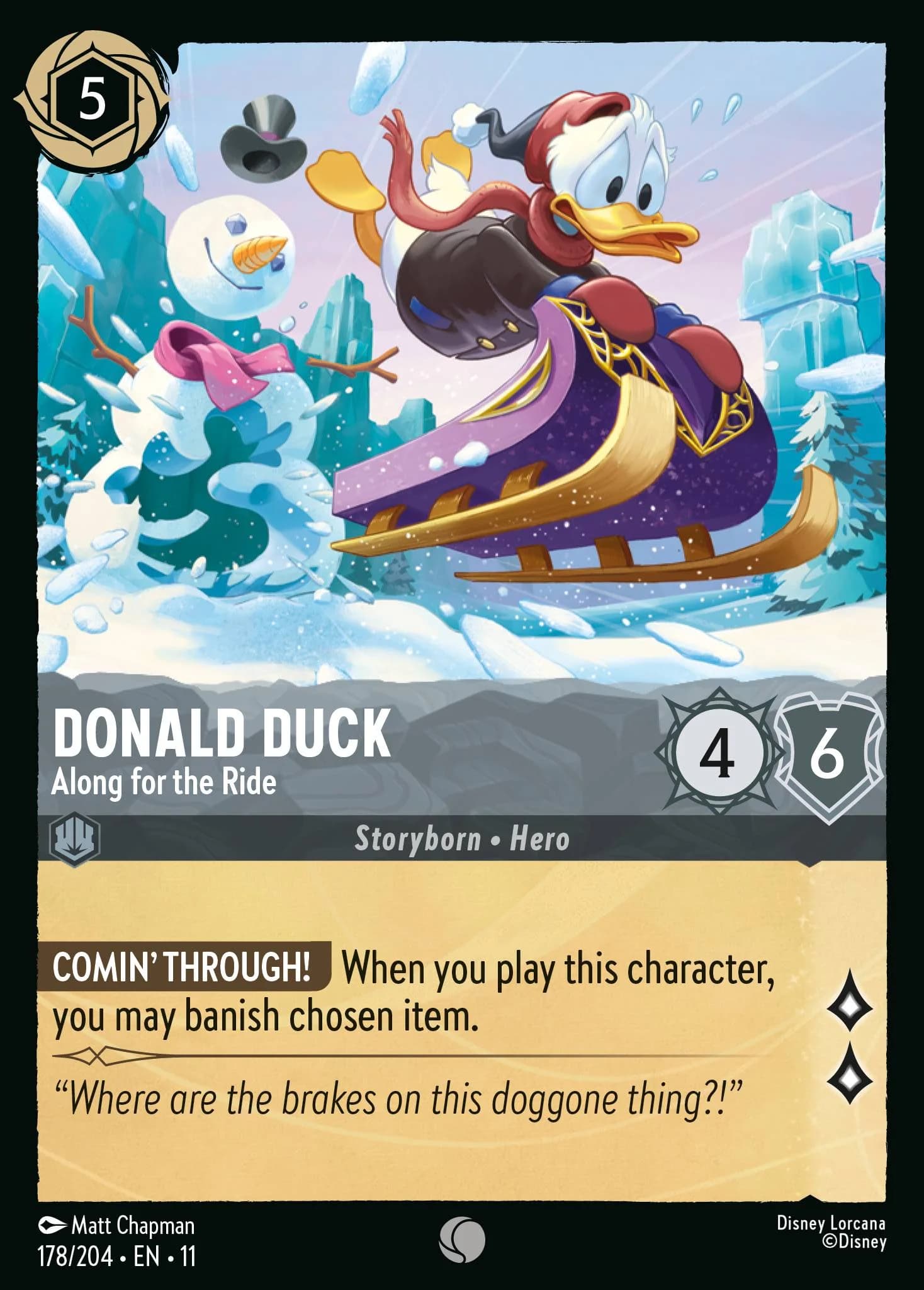 Donald Duck - Along for the Ride 178/204 from Winterspell
