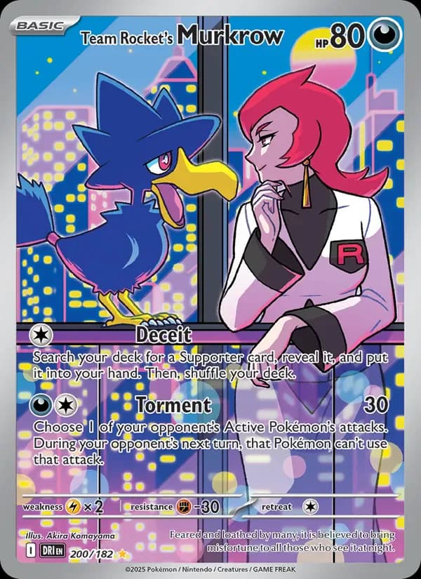 Team Rocket's Murkrow 200/182 from Destined Rivals