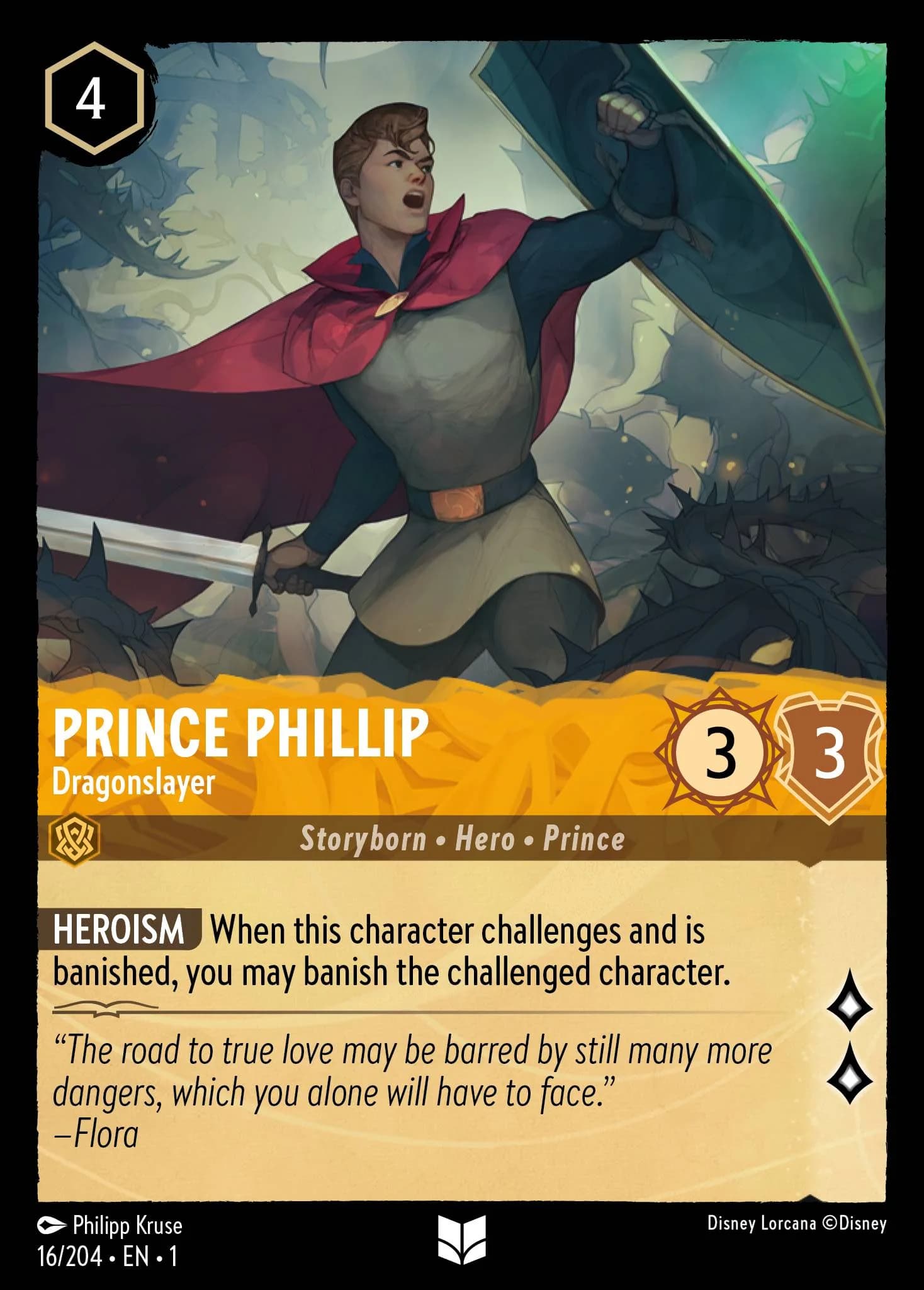 Prince Phillip - Dragonslayer 16/204 from The First Chapter