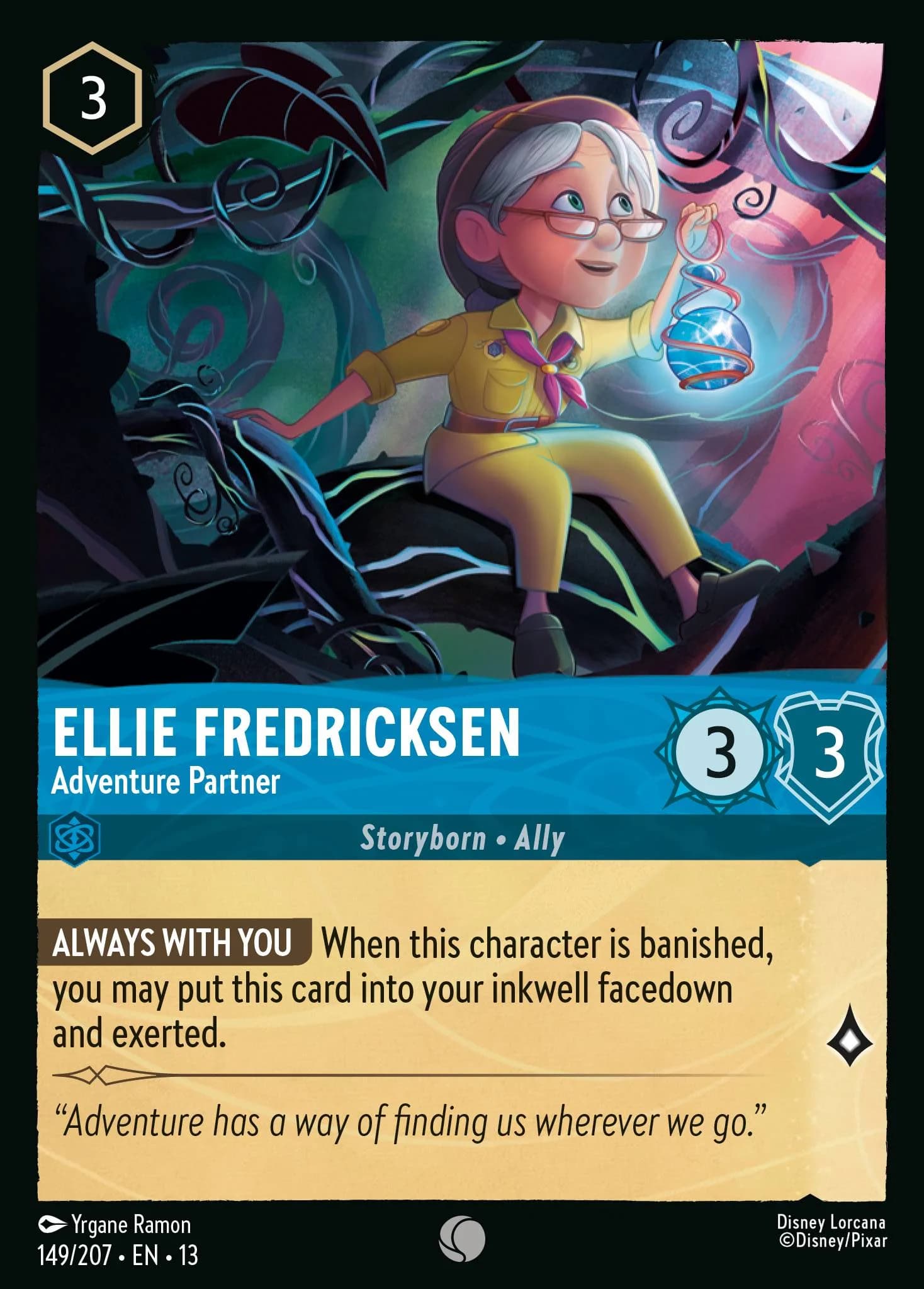 Ellie Fredricksen - Adventure Partner 149/207 from Attack of the Vine!