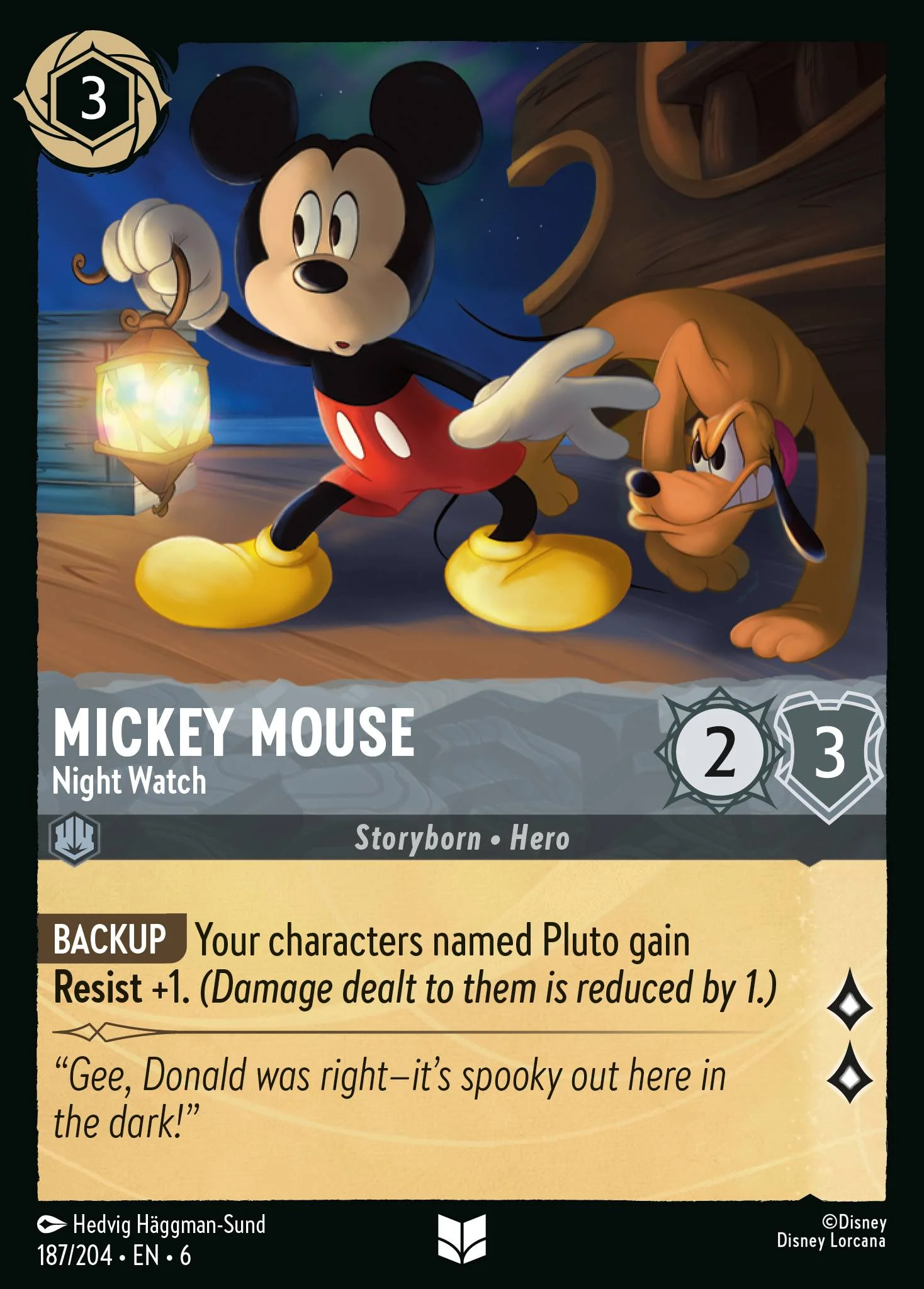 Mickey Mouse - Night Watch 187/204 from Azurite Sea
