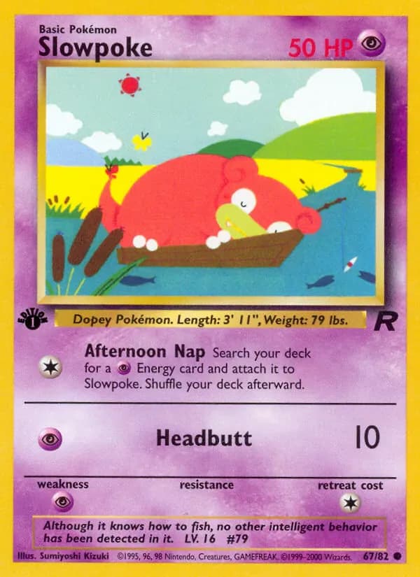Slowpoke 67/82 from Team Rocket