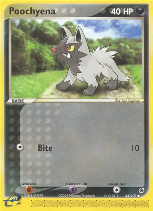 Poochyena 63/109 from EX Ruby & Sapphire