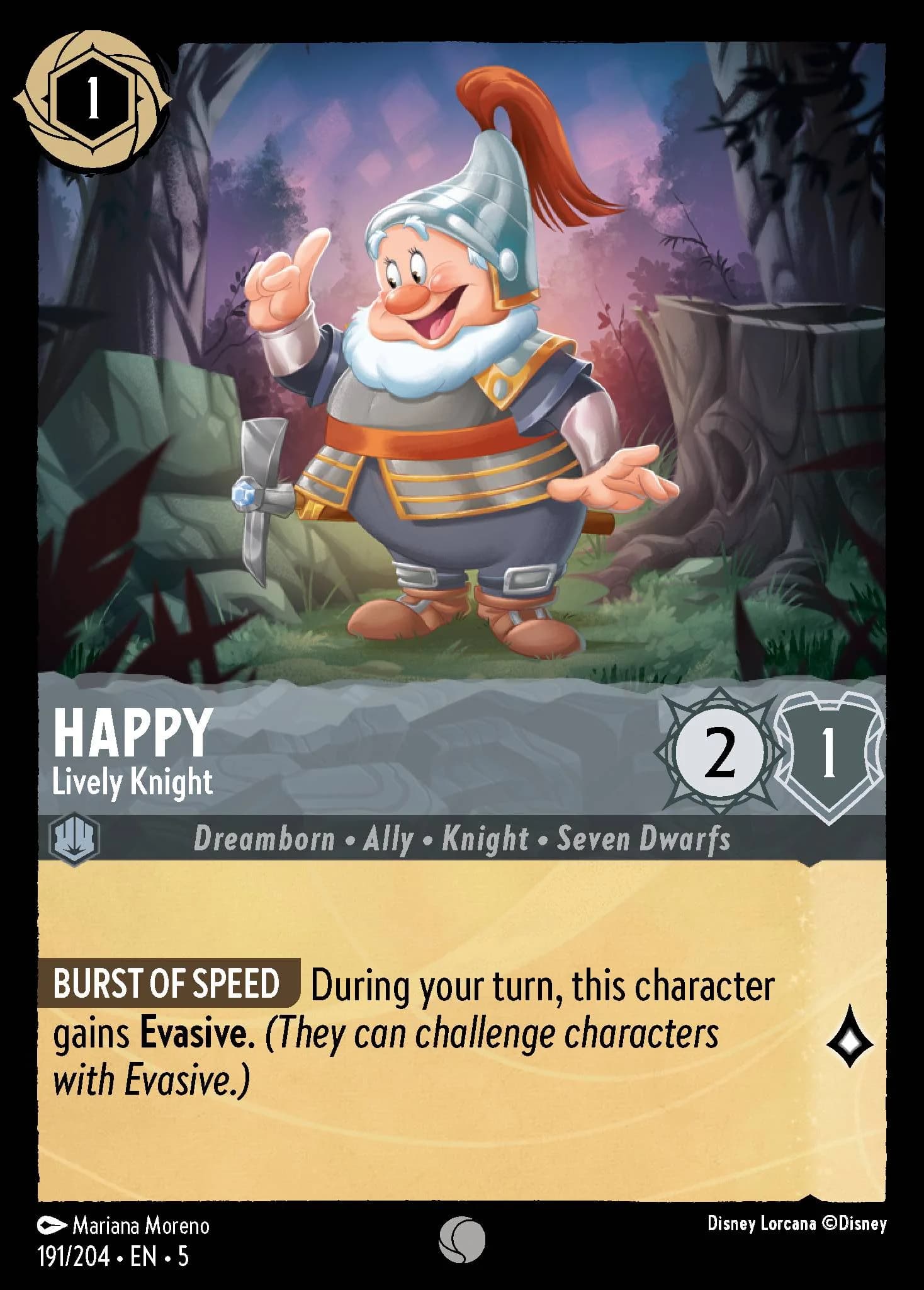 Happy - Lively Knight 191/204 from Shimmering Skies