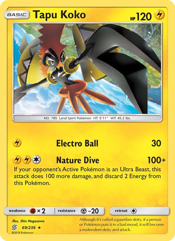 Tapu Koko 69/236 from Unified Minds