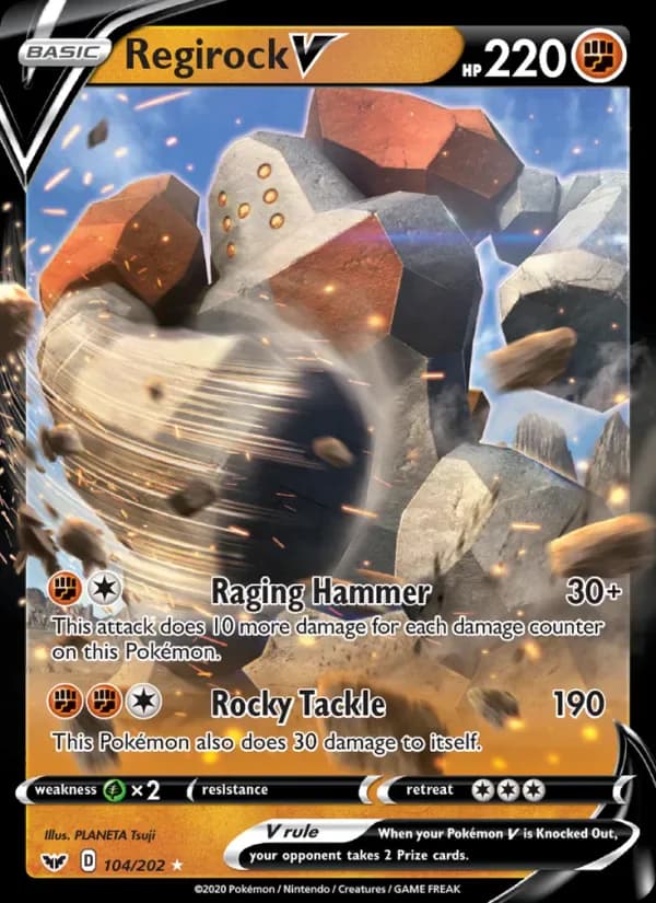 Regirock V 104/202 from Sword & Shield