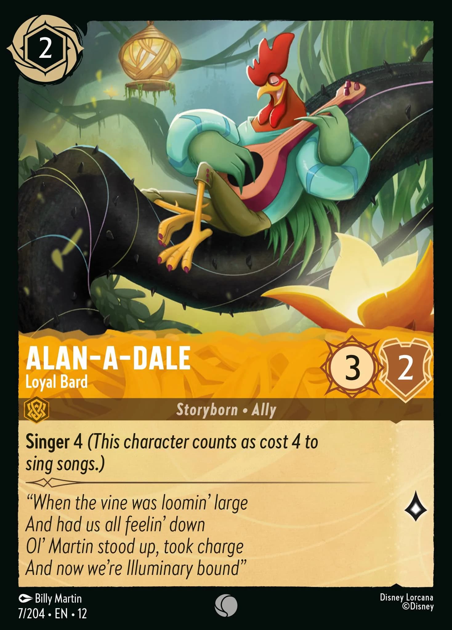 Alan-a-Dale - Loyal Bard 7/204 from Wilds Unknown