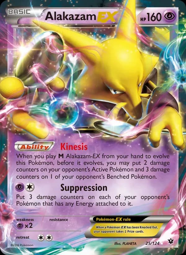 Alakazam EX 25/124 from Fates Collide