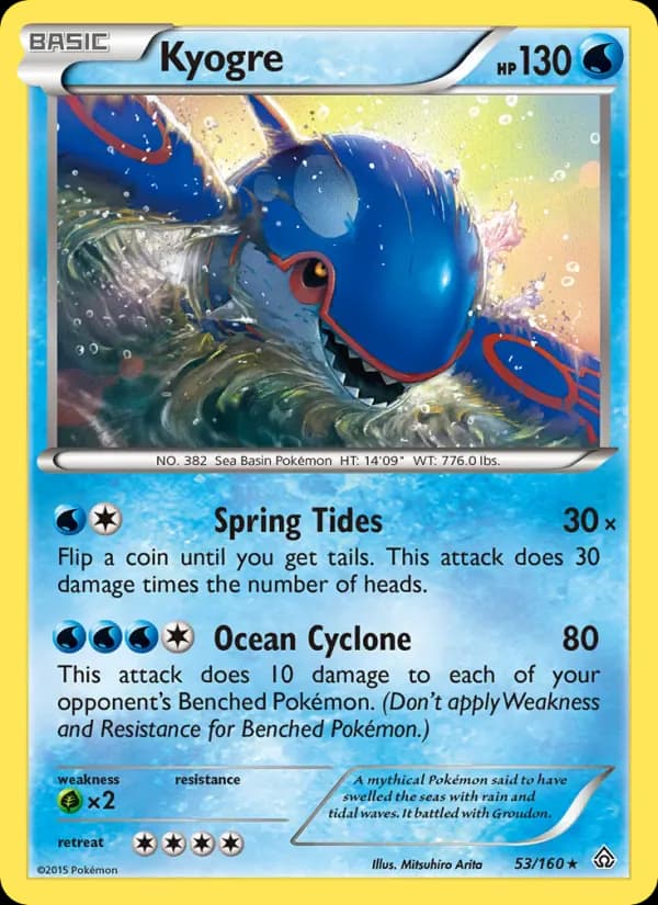 Kyogre 53/160 from Primal Clash