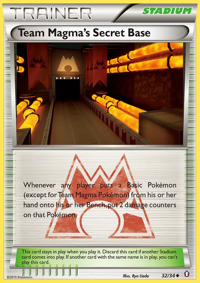 Team Magma's Secret Base 32/34 from Double Crisis
