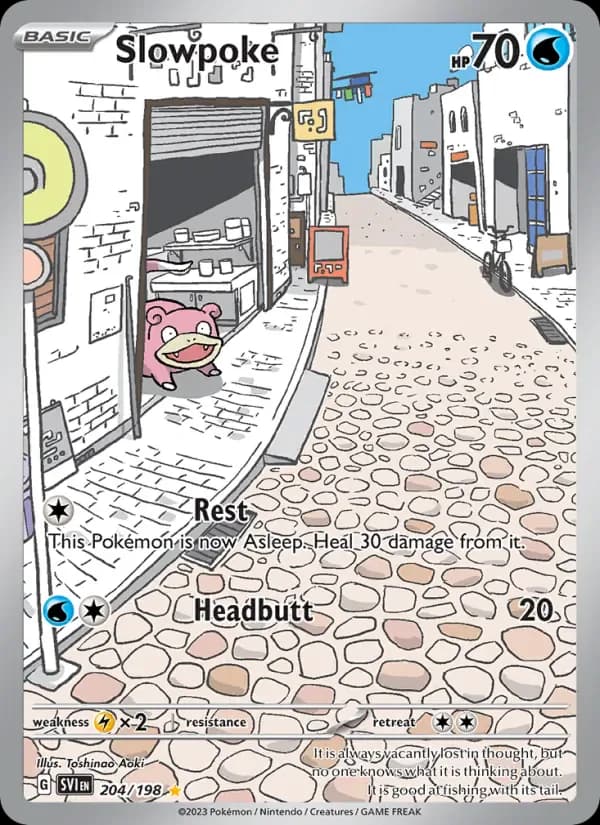 Slowpoke 204/198 from Scarlet & Violet Base Set