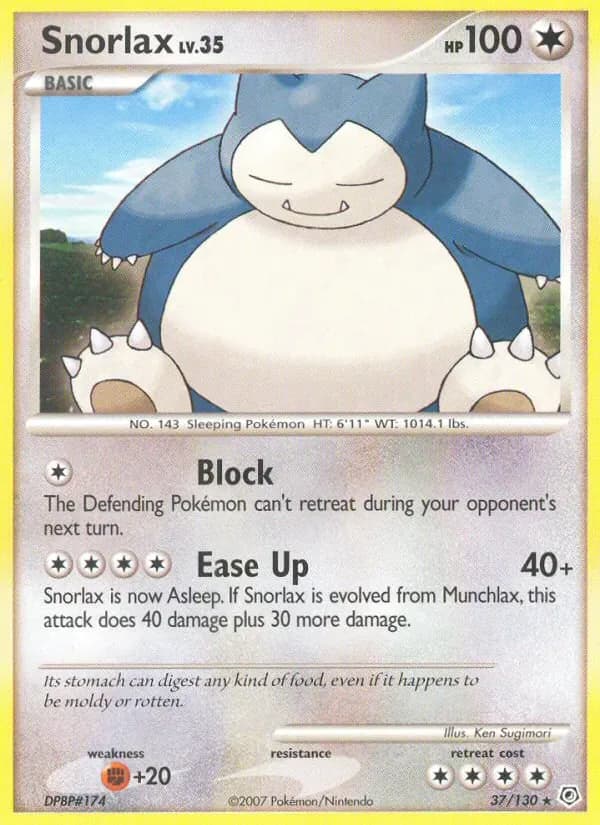 Snorlax 37/130 from Diamond & Pearl