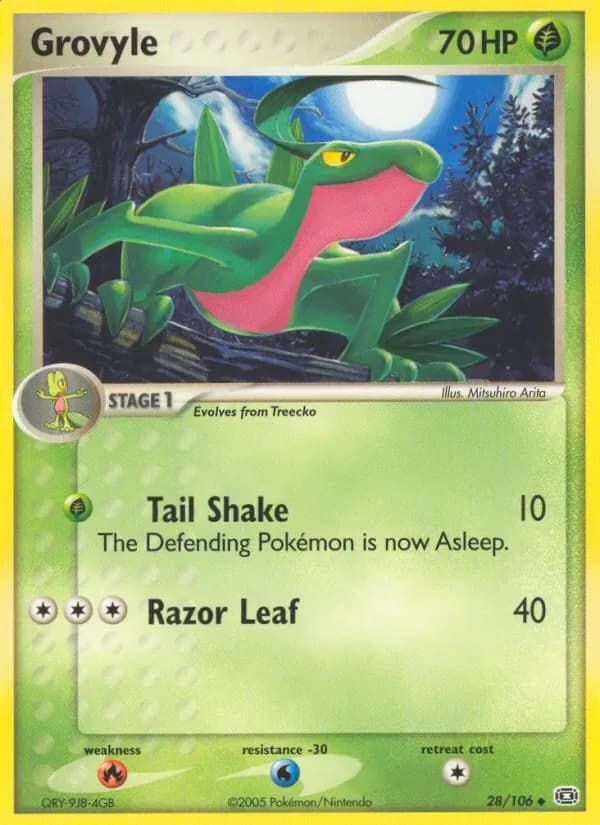 Grovyle 28/106 from EX Emerald