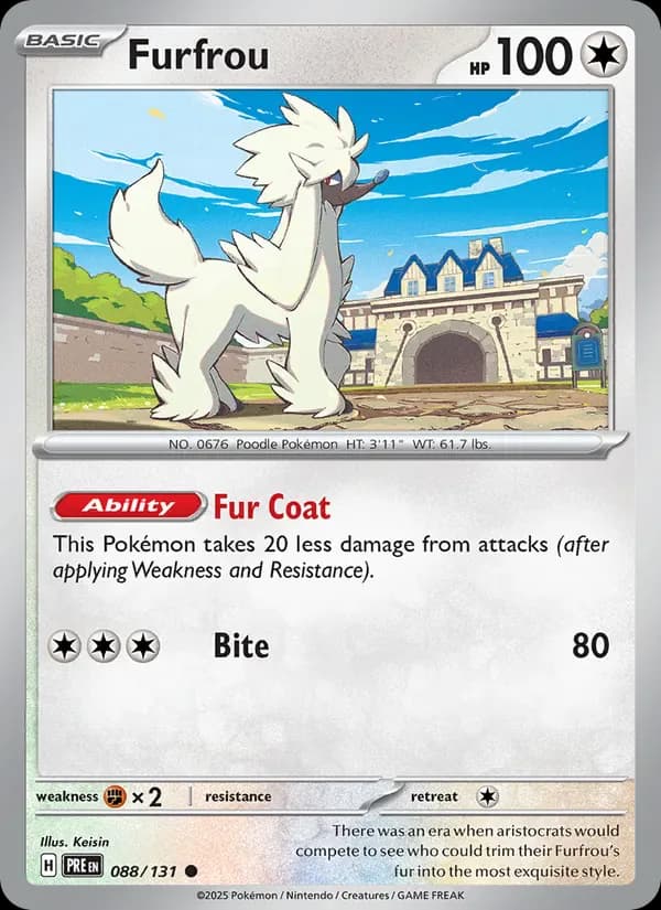 Furfrou 088/131 from Prismatic Evolutions